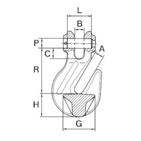 Gancho de agarre 3,2T