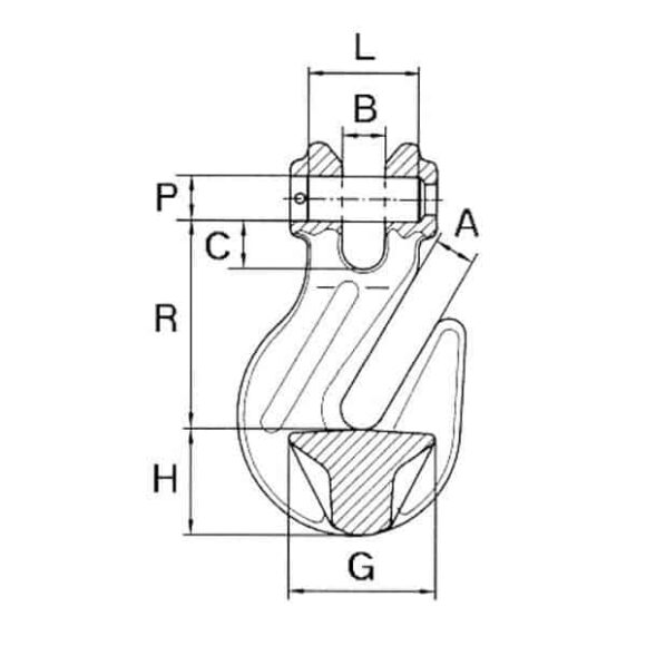 Gancho de agarre 3,2T