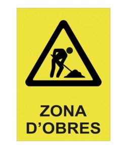 cartell zona obres