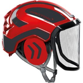 Casco Protos Integral rojo negro