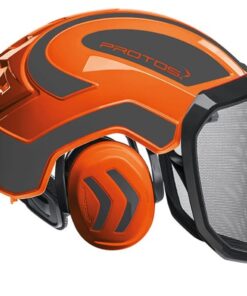 casco protos naranja