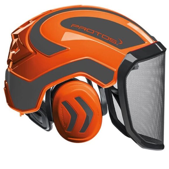 casco protos naranja