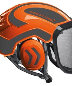 Casco-Protos-Integral-Arborist-naranja-gris