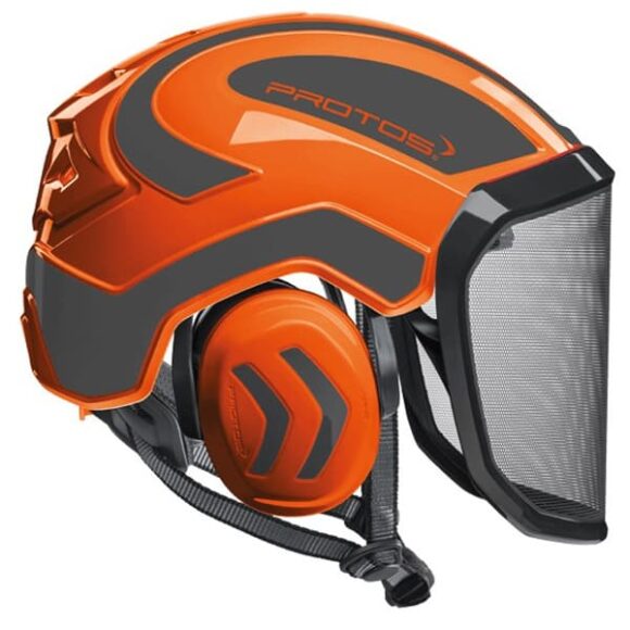 Casco Protos Integral Arborist naranja gris