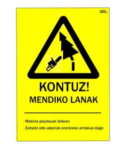 Cartell kontuz mendiko lanak