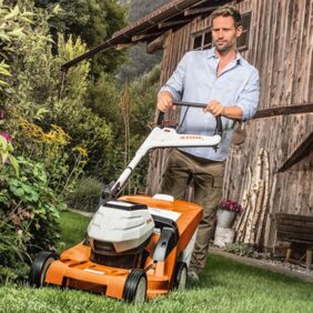 Cortacéspedes de gasolína, eléctrico y de batería Stihl