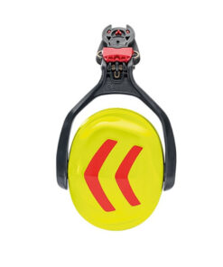 protos auriculares amarillo rojo