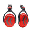 auriculares protos rojo gris